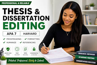 edit research, master thesis, phd dissertation, research proposal