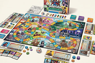 adapt your webtoon or comic into a custom board game design