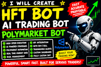 develop high frequency trading bot, hft bot , ai polymarket trading bot