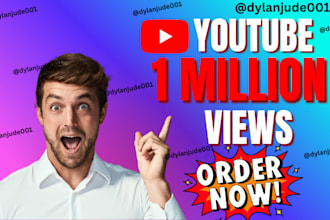 shoutout UK USA youtube channel video SEO promotion to 1 million people for view