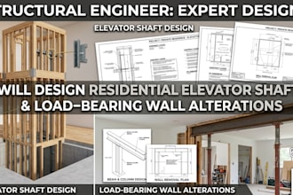 design residential elevator shafts and load bearing wall alterations