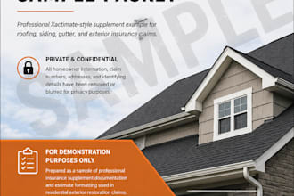 create roofing and siding insurance supplements