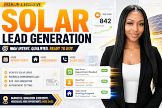 generate exclusive solar leads and appointment setting for fast ROI