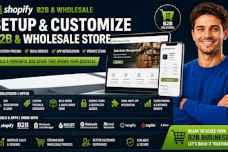 setup  shopify b2b bc wholesale store custom pricing bulk orders app integration