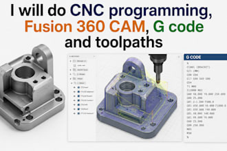 do cnc programming, fusion 360 cam, g code and toolpaths