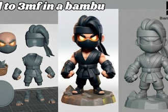 color your 3d model split stl to 3mf on bambu studio for multicolor 3d printing