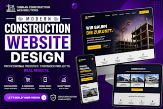 design a german construction wordpress website design contractor website