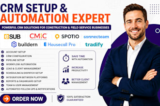setup esub cmic spotio connecteam buildern housecall pro tradify automation