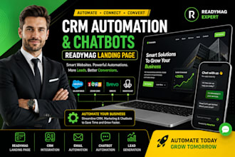 readymag website designer salesforce brevo kommo manychat integration automation