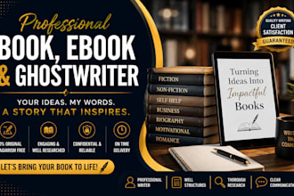 write or ghostwrite your fiction novel