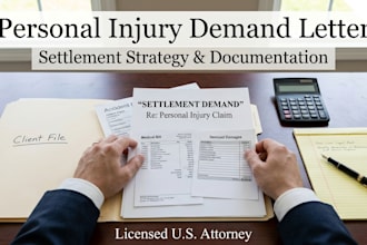 draft your personal injury settlement demand letter for insurance claim