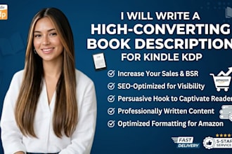 write a high converting book description for kindle kdp