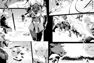 draw manga comic book webtoon comic anime manga comic illustration comic artist