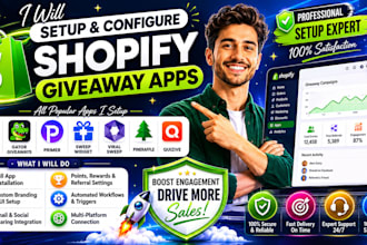 do shopify giveaway ninja gator primer sweepwidget viralsweep pineraffle quizive