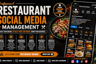 manage restaurant social media for cafe food fast food and hotel brands