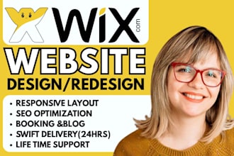 build wix website, wix website redesign wix website design
