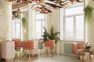 décor 3d beauty salon interior barbershop nail spa massage room tattoo skincare