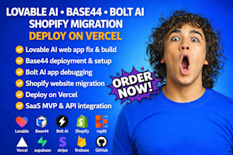 lovable ai lovable dev base44 bolt ai shopify website migration deploy on vercel