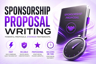 create professional sponsorship event and sponsorship pitch deck presentations