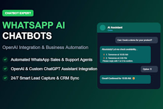 build whatsapp ai chatbot and business automation bot with openai gpt4