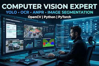 build computer vision, image segmentation, ocr, anpr, opencv, yolo, python, dl