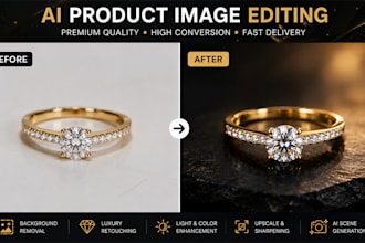 create premium ai edited product photos for shopify