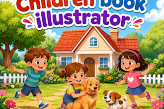 illustrate children story book illustration kids story book, book illustration