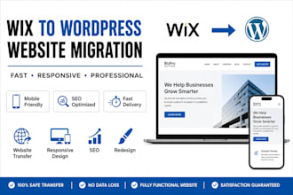 migrate wix website to wordpress without losing SEO, wix website to wordpress