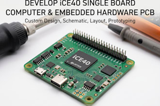 develop ice40 single board computer and embedded hardware pcb