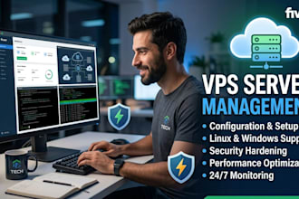 setup and manage vps, ubuntu, nginx, apache server