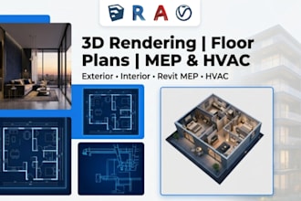 do exterior, inetrior design, sketchup, realistic 3d rendering, revit 3d model