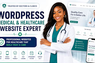 design medical healthcare clinic dental elderly care  homecare wordpress website