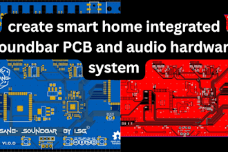create smart home integrated soundbar pcb and audio hardware system