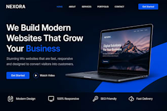 build a modern wix website for your business