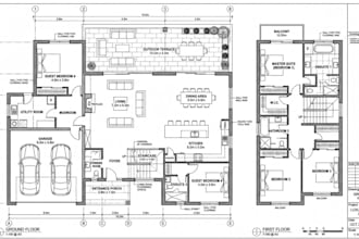 architectural drafting, house plans and autocad drawings