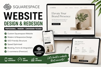 build squarespace website design redesign squarespace website development