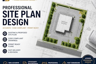 create site plan and plot layout