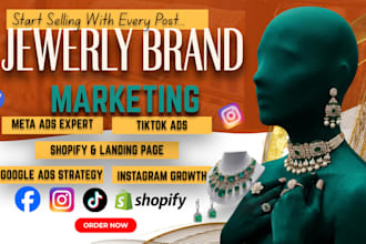 luxury jewelry brand marketing fashion store ads jewelry shopify store sales