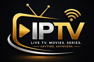 create a professional iptv logo design
