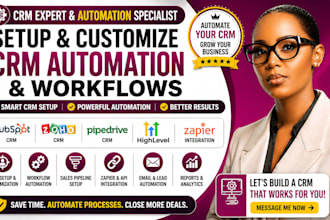 setup customize hubspot zoho crm pipedrive crm automation crm workflows
