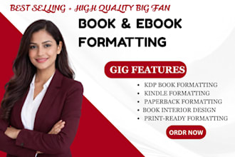 do book design and KDP book formatting for print publishing