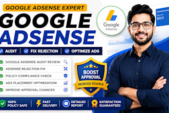 do google adsense audit review, fix rejection issues and optimize ads placement