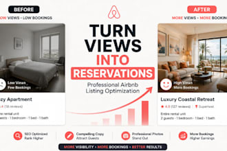 optimized airbnb listing, set up airbnb to get more bookings