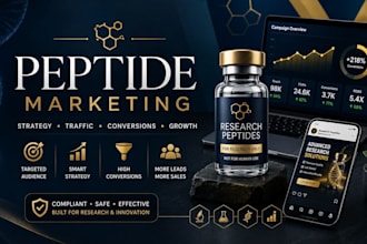 fix or setup peptide ads peptide marketing and biotech social media ads campaign