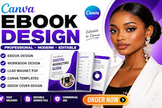 design canva ebook, digital planner, canva ebook redesign, edit canva workbook
