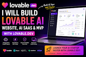 build lovable ai app, lovable dev website, ai saas, mvp with lovable ai