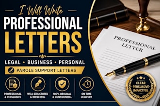 write professional legal business and personal letters