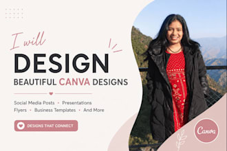 design template and planner or anything using canva