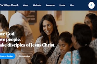 develop a website for your service