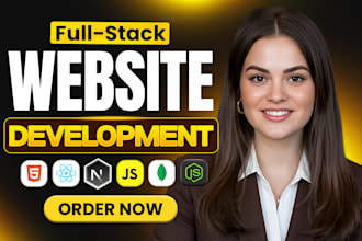 build custom ai full stack website development front end back end developer